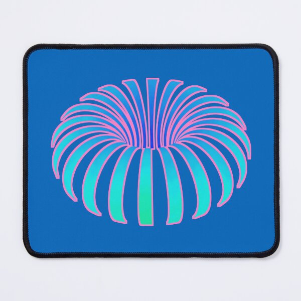 Item preview, Tropical optical illusion flower botanical foliage violet blue purple pink fuchsia rainbow plant banana designed and sold by IMNIUM.