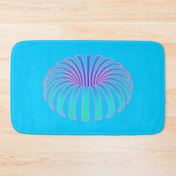 Item preview, Tropical optical illusion flower botanical foliage violet blue purple pink fuchsia rainbow plant banana designed and sold by IMNIUM.