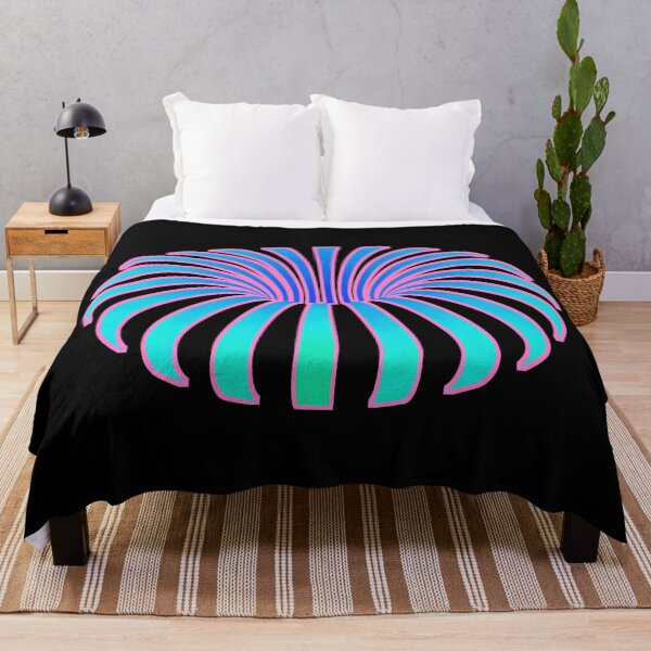 Item preview, Tropical optical illusion flower botanical foliage violet blue purple pink fuchsia rainbow plant banana designed and sold by IMNIUM.