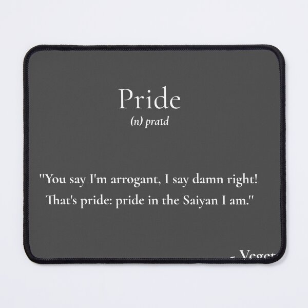 Item preview, Legendary Quotes: Saiyan Pride designed and sold by Frame-n-Play.