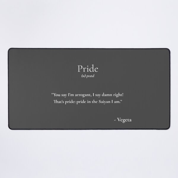 Item preview, Legendary Quotes: Saiyan Pride designed and sold by Frame-n-Play.