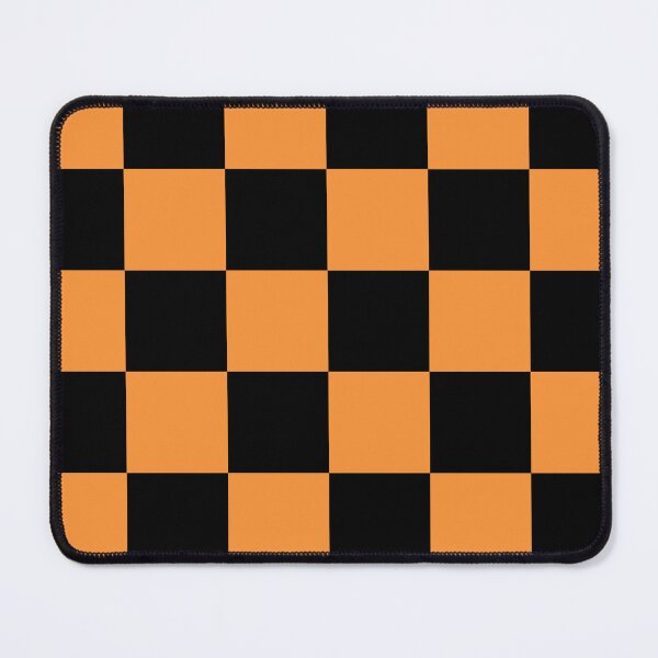 Item preview, Black and Orange Checkered pattern designed and sold by 247vibes.