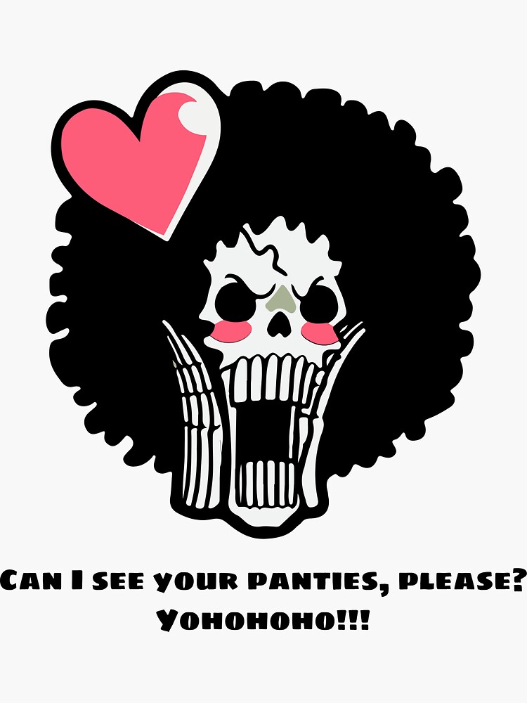Can i see your panties, please? Sticker for Sale by