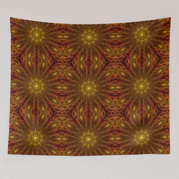 Item preview, Gold and Red Kaleidoscope designed and sold by bloomingvine.