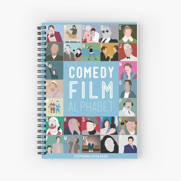 Comedy Film Alphabet Spiral Notebook