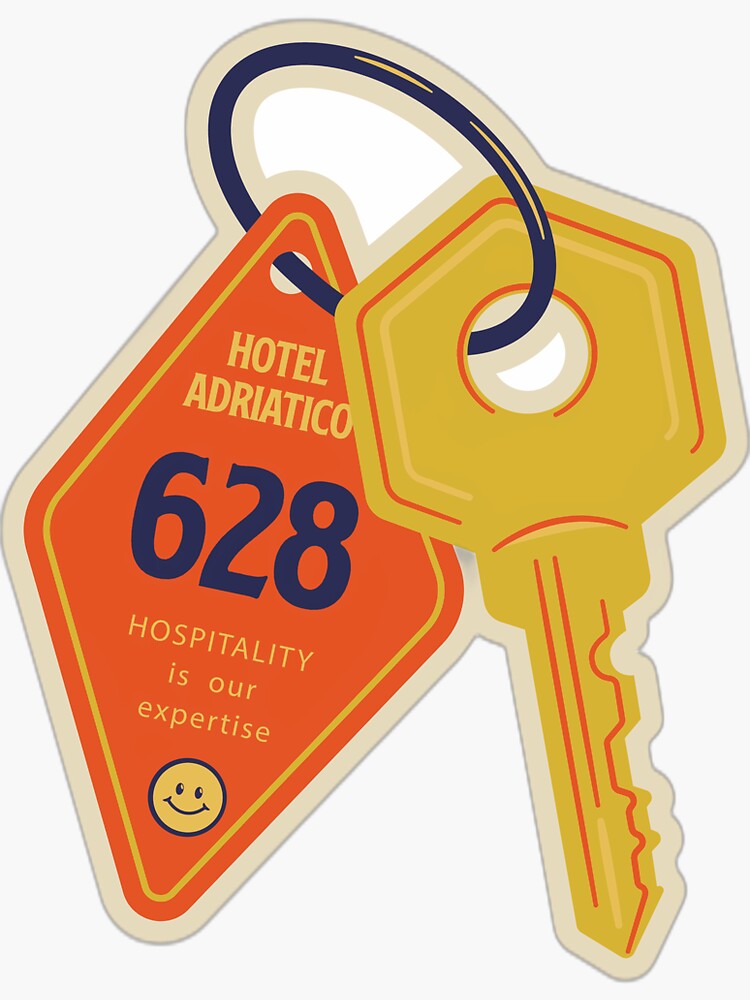 "HOTEL ROOM KEY" Sticker for Sale by LaSalvador Redbubble