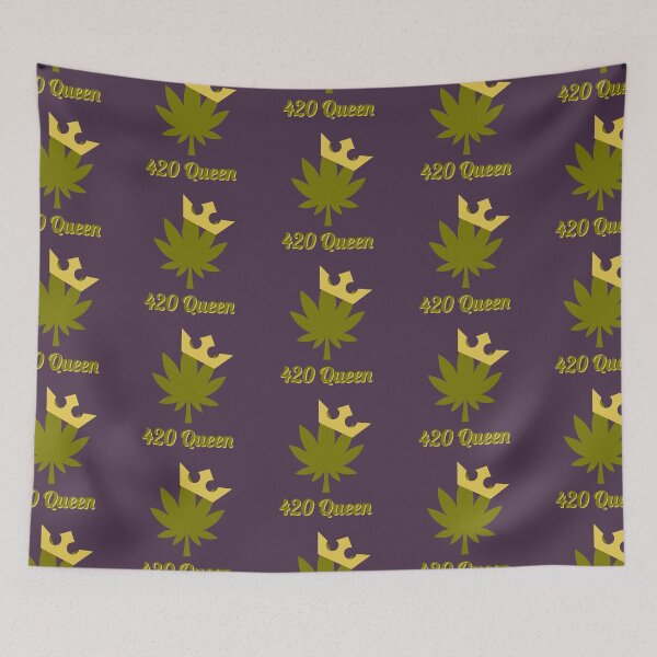Item preview, 420 Queen Weed Leaf With Crown Design - For Stoners/Smokers 420/Weed/Marijuana/Cannabis/Pot Lovers designed and sold by SteamParliament.