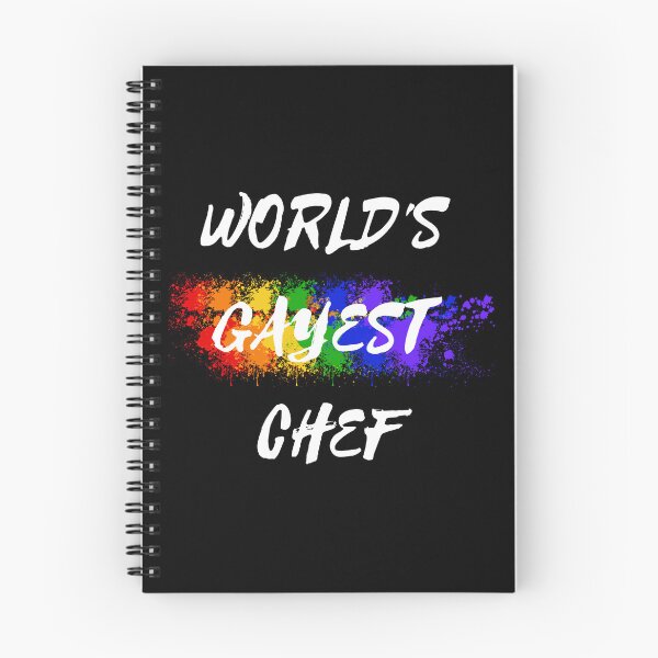 Item preview, World's Gayest Chef Rainbow Color Splash For Gay Chefs For Pride Month In Black designed and sold by LuckyKermit.