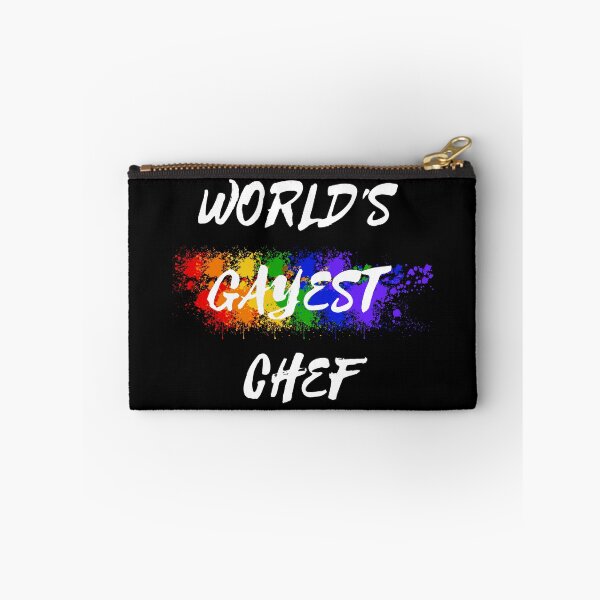 Item preview, World's Gayest Chef Rainbow Color Splash For Gay Chefs For Pride Month In Black designed and sold by LuckyKermit.