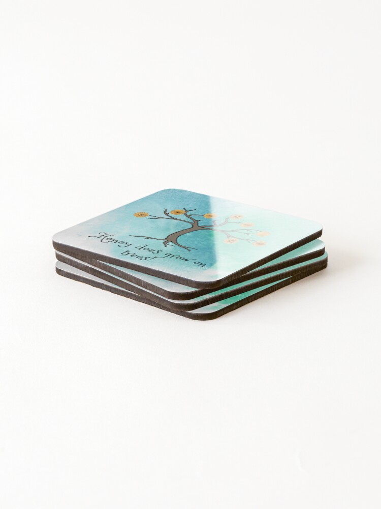 Thumbnail 4 of 5, Coasters (Set of 4), Crypto Tree designed and sold by GeekGasmMerch.