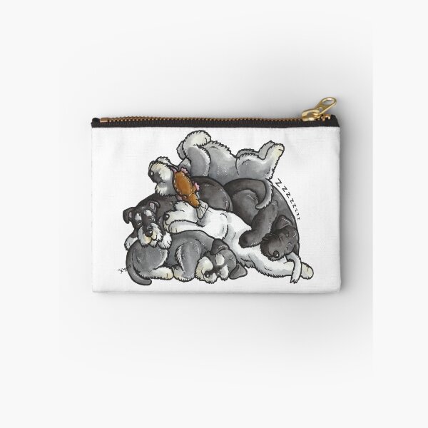 Artikelvorschau, Zwergschnauzer - schlafender Stapel entworfen und verkauft von animalartbyjess.