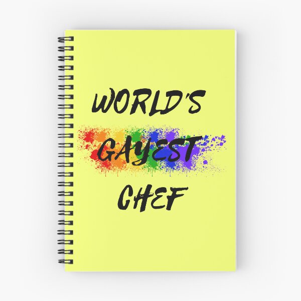 Item preview, World's Gayest Chef Rainbow Color Splash For Gay Chefs For Pride Month In Yellow designed and sold by LuckyKermit.