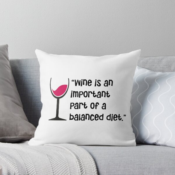 Item preview, “Wine is an important part of a balanced diet.”  designed and sold by urbanbuzzz.