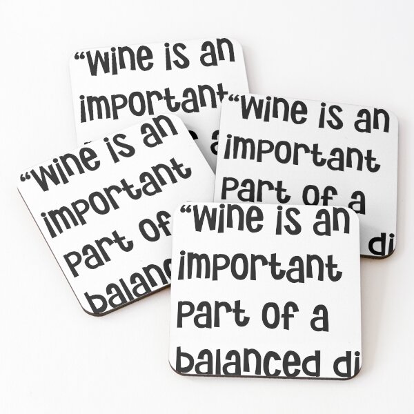 Item preview, “Wine is an important part of a balanced diet.”  designed and sold by urbanbuzzz.