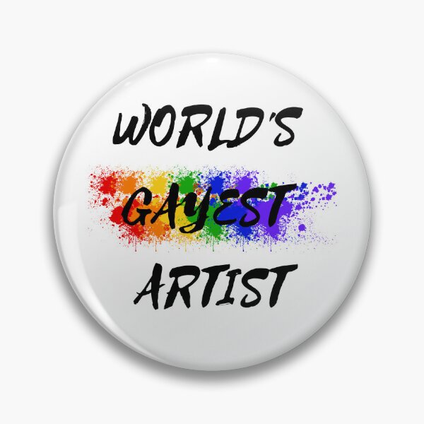 Item preview, World's Gayest Artist designed and sold by LuckyKermit.