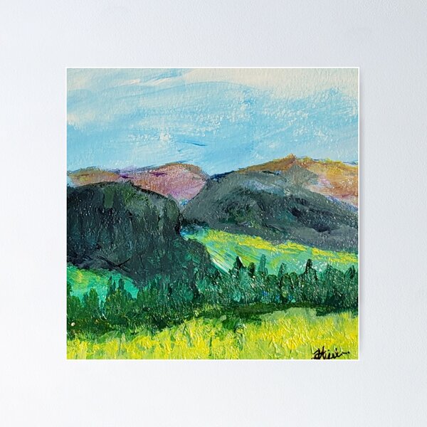 Item preview, Above the Tree Line: Original Acrylic Painting by TSteele.Art designed and sold by TSteeleArt.