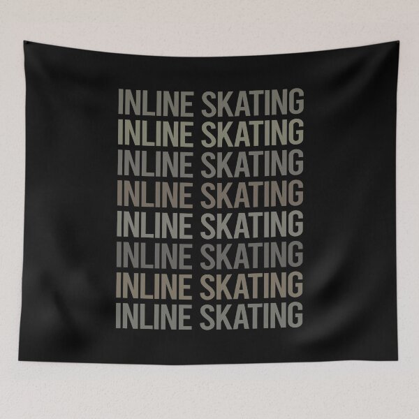 Item preview, Gray Text Art Inline Skating Skate Skater designed and sold by TarynBrown3126.