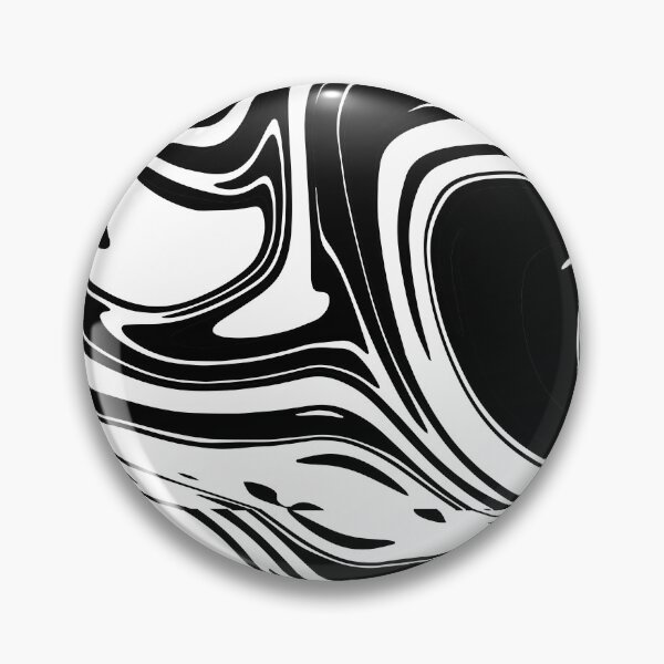Item preview, Retro Liquid black and white abstract pattern  designed and sold by Kamzzi.