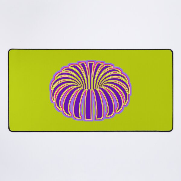 Item preview, Tropical optical illusion trippy flower botanical foliage violet blue purple pink fuchsia rainbow plant banana designed and sold by IMNIUM.