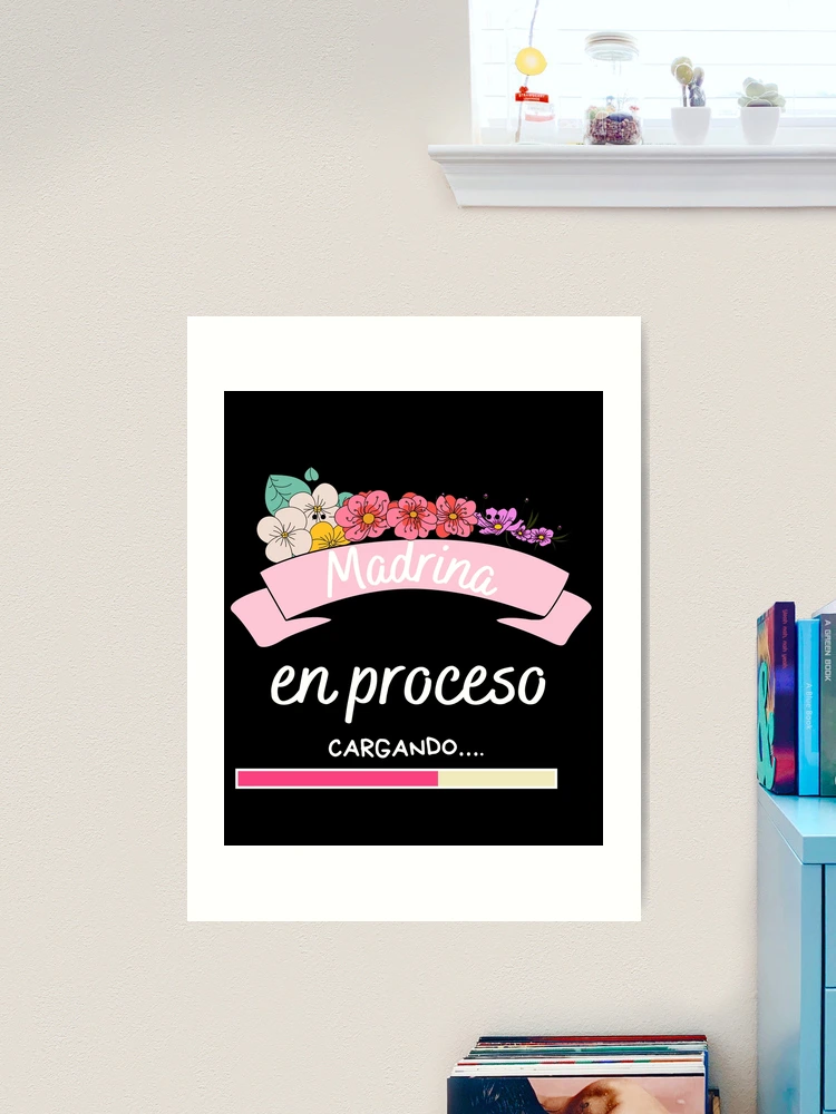 Madrina En Proceso Anuncio Embarazo Bautizo Art Board Print for Sale by  mamaehm