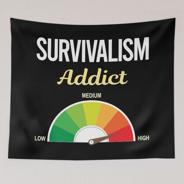 Item preview, Addict Survivalism Prepper Preppers Survival designed and sold by PriscillaHerna.