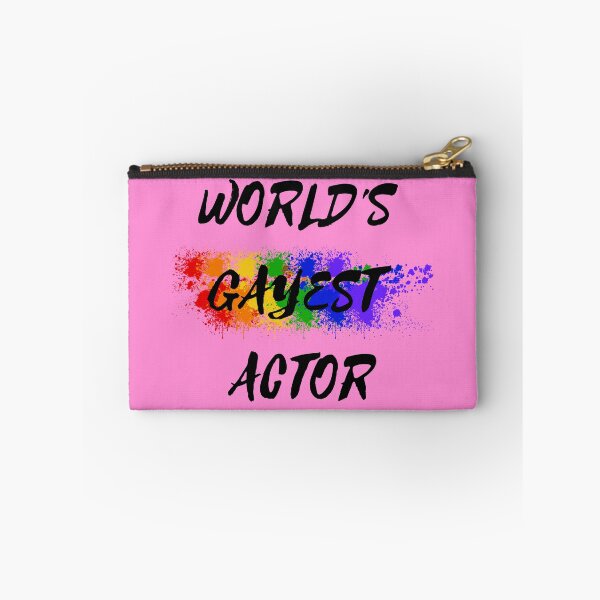 Item preview, World's Gayest Actor Rainbow Color Splash For Gay Actors For Pride Month In Pink designed and sold by LuckyKermit.