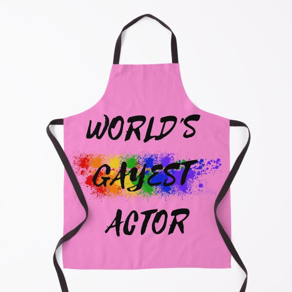 Item preview, World's Gayest Actor Rainbow Color Splash For Gay Actors For Pride Month In Pink designed and sold by LuckyKermit.