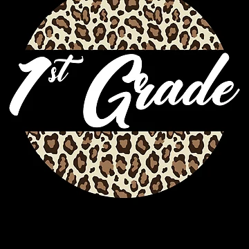 Vorschaubild zum Design 1st Grade Cheetah Print School Teacher Student First Grade Gear von DynamicDesign