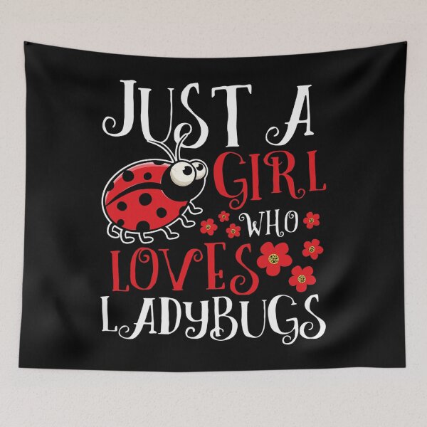 Item preview, Just A Girl Who Loves Ladybugs - Zoology Insect Animal Lover designed and sold by scrawnymisfit85.