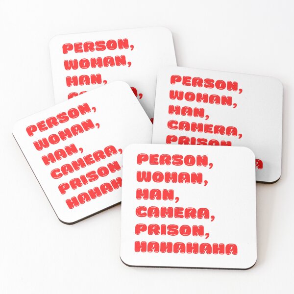 Item preview, Person Woman Man Camera Prison Hahahaha | Funny Political Humor | 2022 Midterm Election designed and sold by KonnichiwaStore.