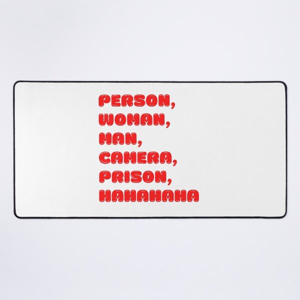 Item preview, Person Woman Man Camera Prison Hahahaha | Funny Political Humor | 2022 Midterm Election designed and sold by KonnichiwaStore.