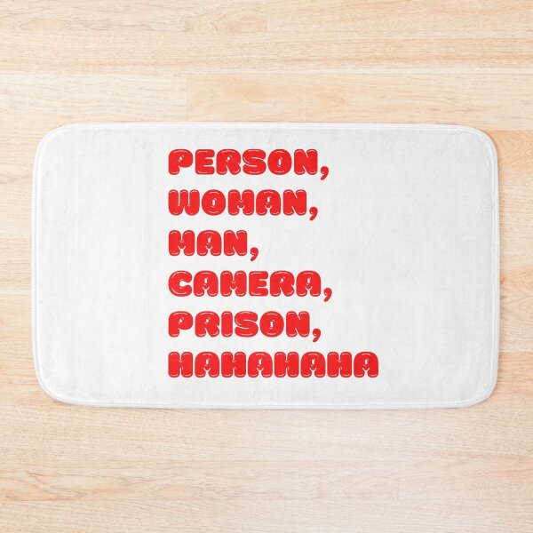 Item preview, Person Woman Man Camera Prison Hahahaha | Funny Political Humor | 2022 Midterm Election designed and sold by KonnichiwaStore.