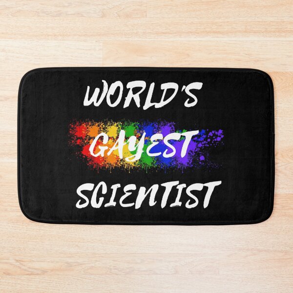 Item preview, World's Gayest Scientist LGBT Colors For Proud Gay Scientists In Black designed and sold by LuckyKermit.