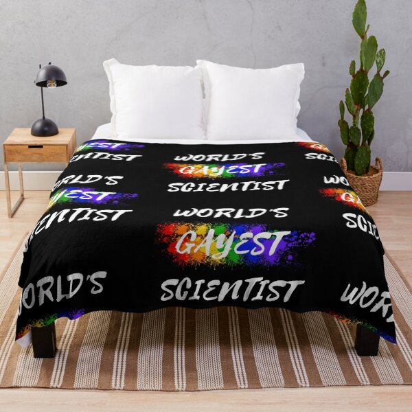 Item preview, World's Gayest Scientist LGBT Colors For Proud Gay Scientists In Black designed and sold by LuckyKermit.