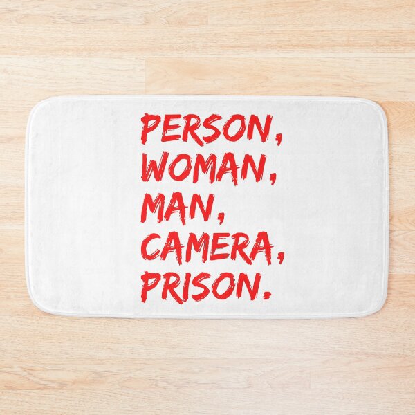 Item preview, Person Woman Man Camera Prison | Funny Political Humor | 2022 Midterm Election designed and sold by KonnichiwaStore.