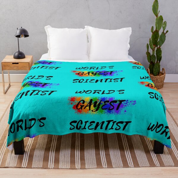Item preview, World's Gayest Scientist LGBT Colors For Proud Gay Scientists In Cyan designed and sold by LuckyKermit.