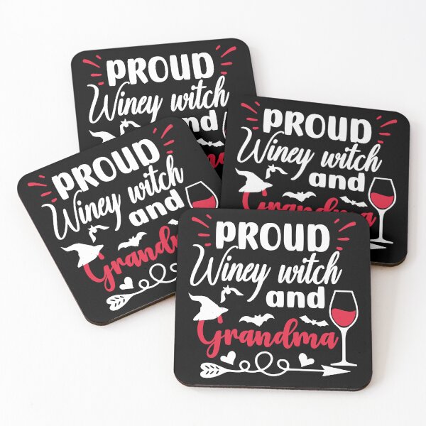 Item preview, Proud Winey Witch and Grandma Grandparents' Day Gift - Black designed and sold by PearlMoonGrapes.