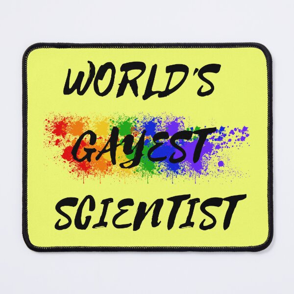 Item preview, World's Gayest Scientist LGBT Colors For Proud Gay Scientists In Yellow designed and sold by LuckyKermit.