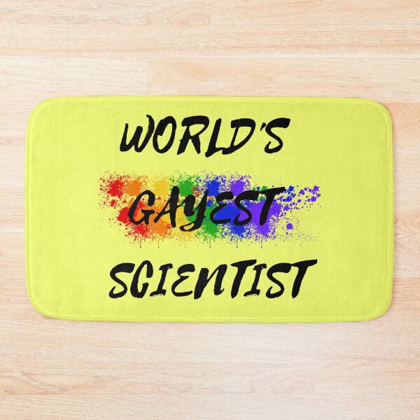 Item preview, World's Gayest Scientist LGBT Colors For Proud Gay Scientists In Yellow designed and sold by LuckyKermit.