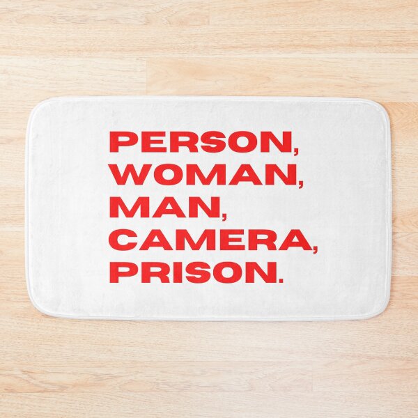 Item preview, Person Woman Man Camera Prison | Funny Political Humor | 2022 Midterm Election designed and sold by KonnichiwaStore.