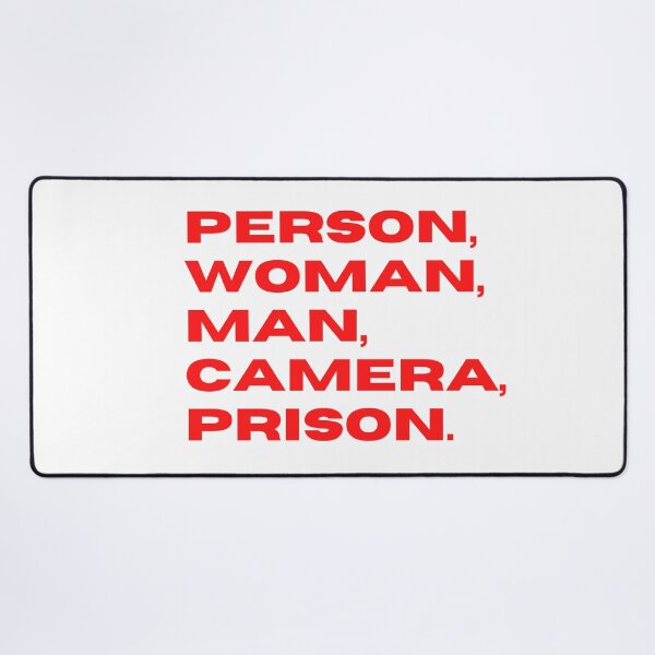 Item preview, Person Woman Man Camera Prison | Funny Political Humor | 2022 Midterm Election designed and sold by KonnichiwaStore.