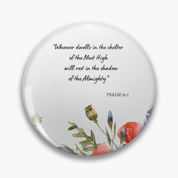 Item preview, Psalm 91:1 Red Poppies Watercolor Art designed and sold by adriana-holmes.