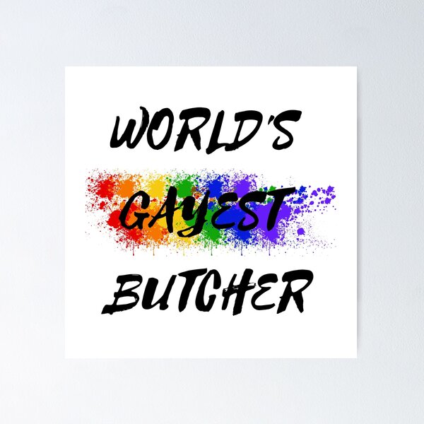 Item preview, World's Gayest Butcher designed and sold by LuckyKermit.