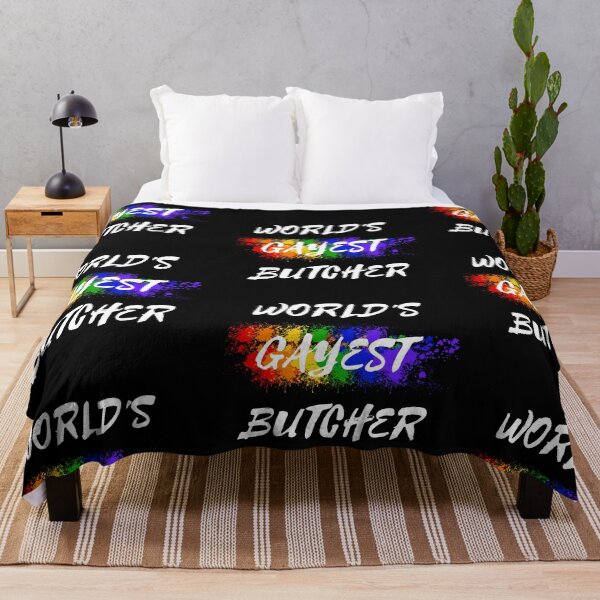 Item preview, World's Gayest Butcher LGBT Colors For Proud Gay Butchers In Black designed and sold by LuckyKermit.