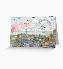 Genova e la Lanterna Greeting Card