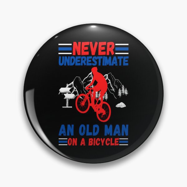 Item preview, Never Underestimate An Old Man On A Bicycle 5 Sticker designed and sold by lavetalavetauv.
