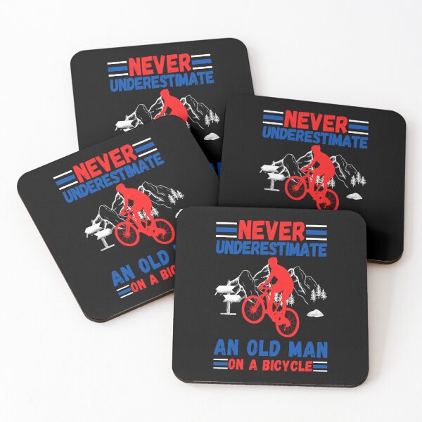 Item preview, Never Underestimate An Old Man On A Bicycle 5 Sticker designed and sold by lavetalavetauv.