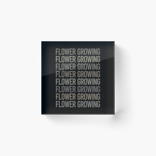 Item preview, Gray Text Art Flower Growing designed and sold by TarynBrown3126.