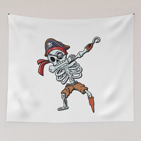 Item preview, Dabbing Skeleton Pirate Funny Halloween designed and sold by Artsy Aura ⭐⭐⭐⭐⭐  .