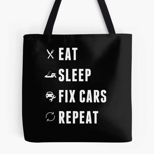 Item preview, Eat Sleep Fix Cars Repeat designed and sold by stuch75.